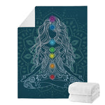 Bohemian Seven Chakras Print Blanket