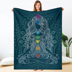 Bohemian Seven Chakras Print Blanket