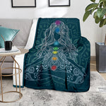 Bohemian Seven Chakras Print Blanket