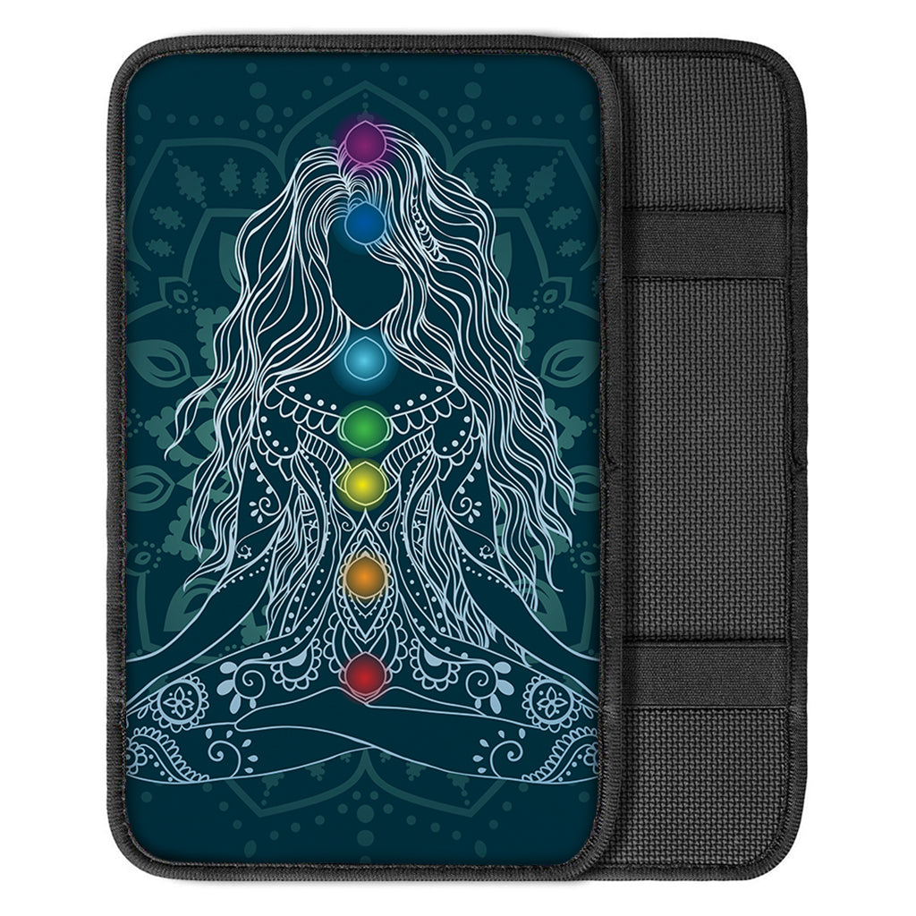 Bohemian Seven Chakras Print Car Center Console Cover