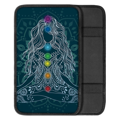 Bohemian Seven Chakras Print Car Center Console Cover