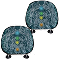 Bohemian Seven Chakras Print Car Headrest Covers