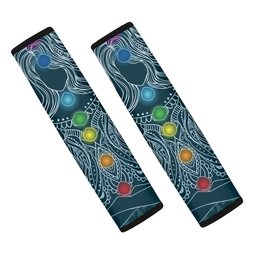 Bohemian Seven Chakras Print Car Seat Belt Covers