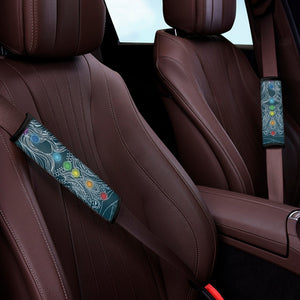 Bohemian Seven Chakras Print Car Seat Belt Covers