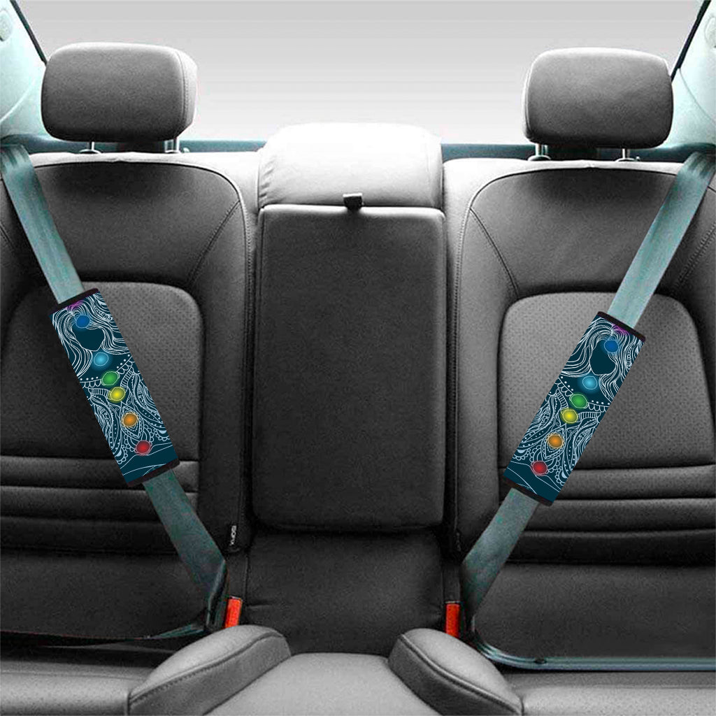 Bohemian Seven Chakras Print Car Seat Belt Covers