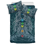 Bohemian Seven Chakras Print Duvet Cover Bedding Set