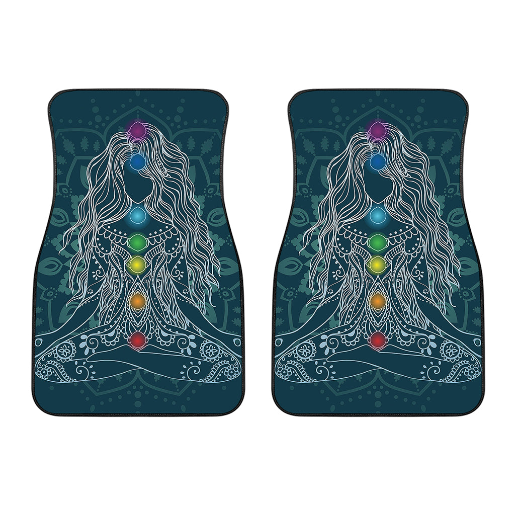 Bohemian Seven Chakras Print Front Car Floor Mats