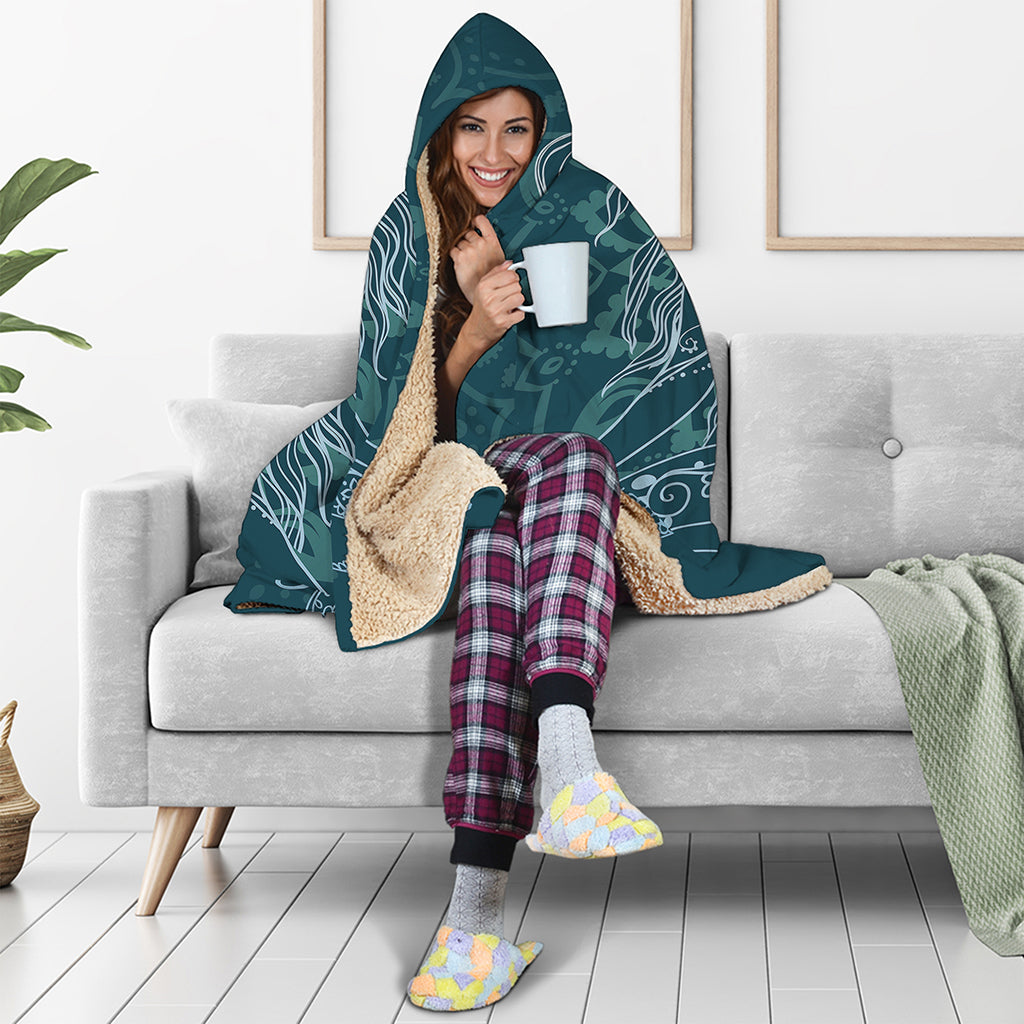 Bohemian Seven Chakras Print Hooded Blanket