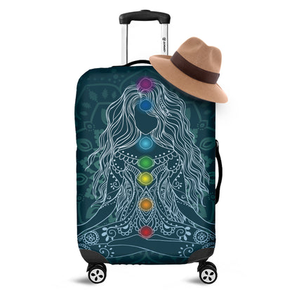Bohemian Seven Chakras Print Luggage Cover