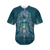 Bohemian Seven Chakras Print Men's Baseball Jersey