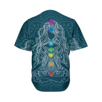 Bohemian Seven Chakras Print Men's Baseball Jersey