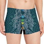 Bohemian Seven Chakras Print Men's Boxer Briefs