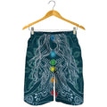 Bohemian Seven Chakras Print Men's Shorts