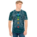 Bohemian Seven Chakras Print Men's T-Shirt