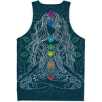 Bohemian Seven Chakras Print Men's Tank Top
