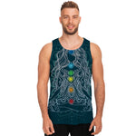 Bohemian Seven Chakras Print Men's Tank Top