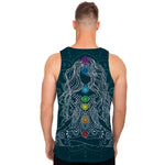 Bohemian Seven Chakras Print Men's Tank Top
