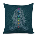 Bohemian Seven Chakras Print Pillow Cover