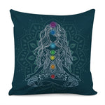 Bohemian Seven Chakras Print Pillow Cover