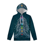 Bohemian Seven Chakras Print Pullover Hoodie