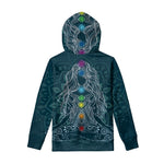 Bohemian Seven Chakras Print Pullover Hoodie