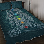 Bohemian Seven Chakras Print Quilt Bed Set