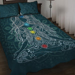Bohemian Seven Chakras Print Quilt Bed Set