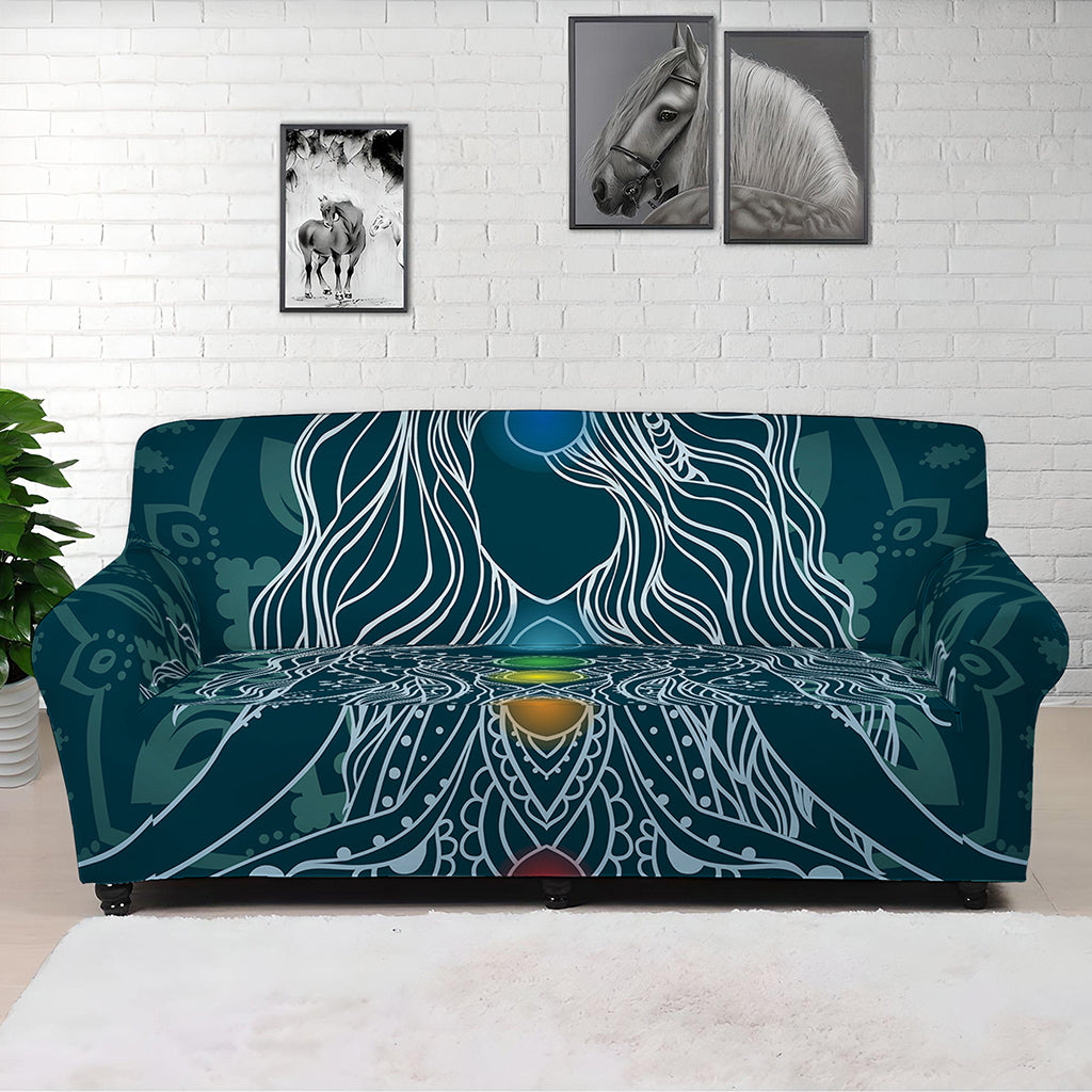 Bohemian Seven Chakras Print Sofa Cover