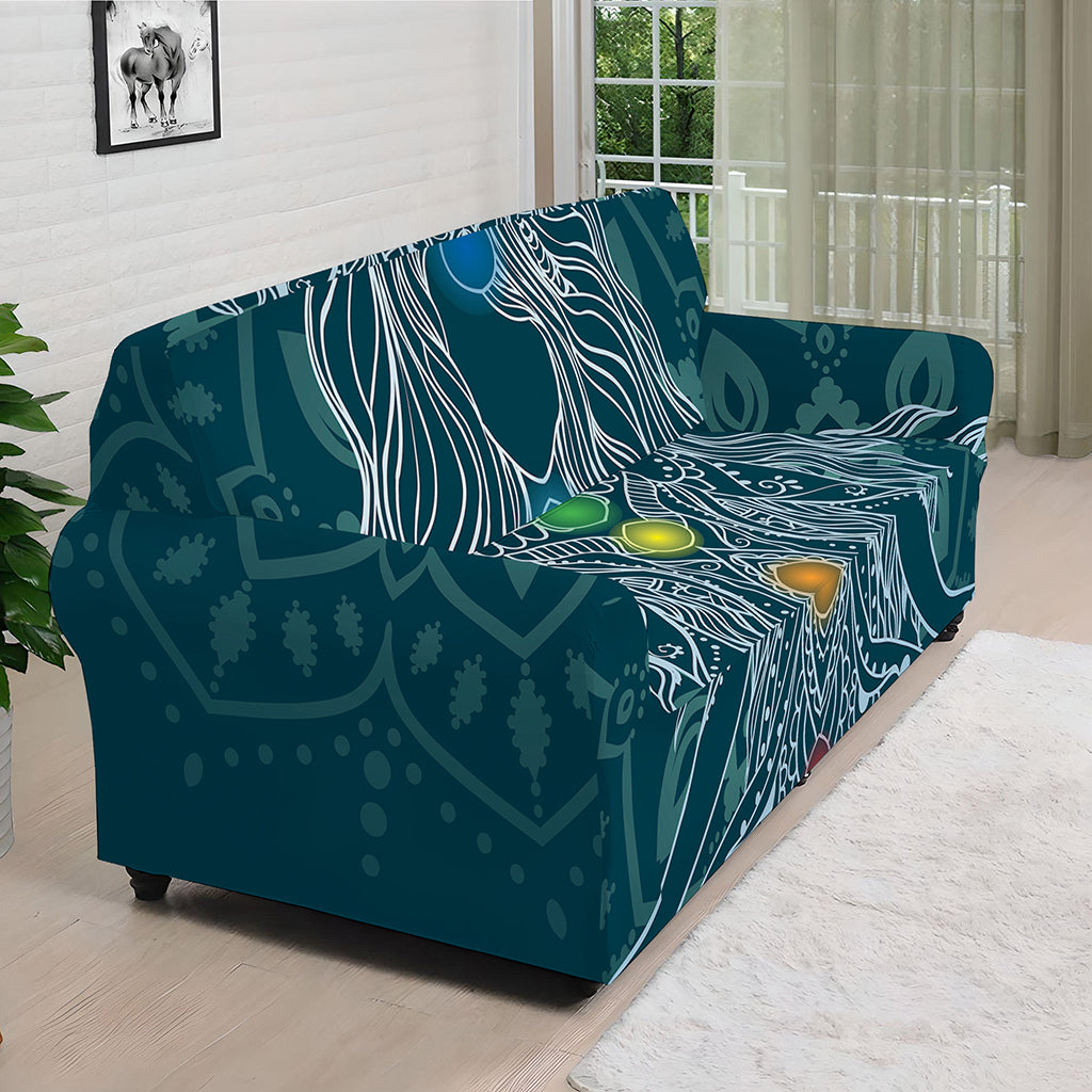Bohemian Seven Chakras Print Sofa Cover