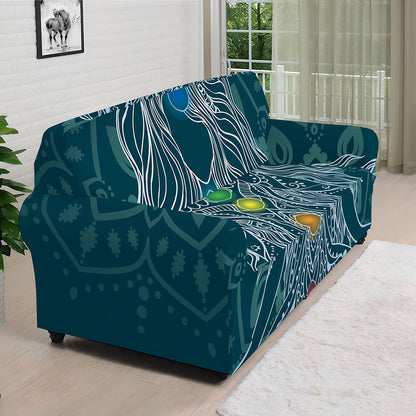Bohemian Seven Chakras Print Sofa Cover