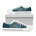 Bohemian Seven Chakras Print White Low Top Sneakers