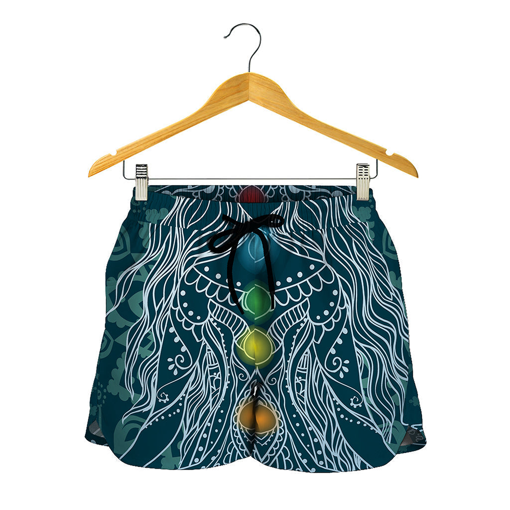 Bohemian Seven Chakras Print Women's Shorts