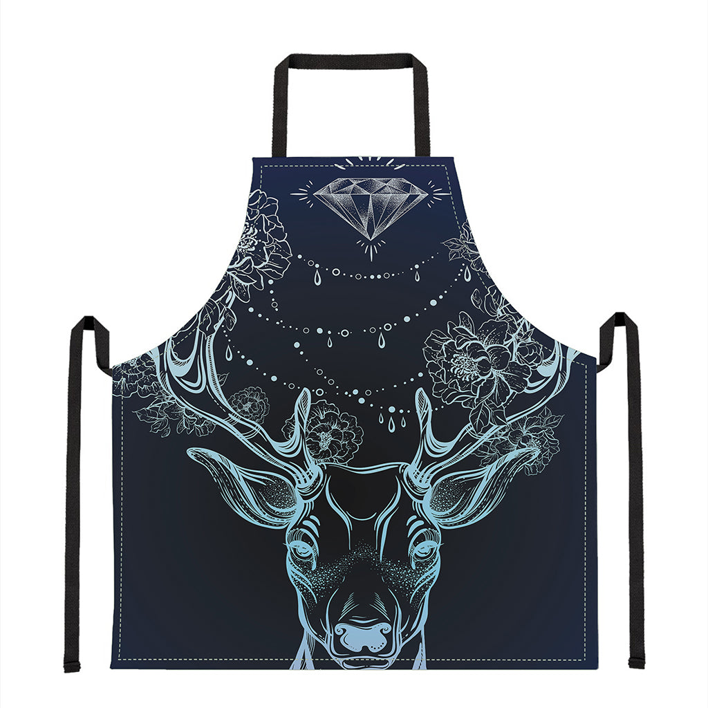 Bohemian Spiritual Deer Print Apron