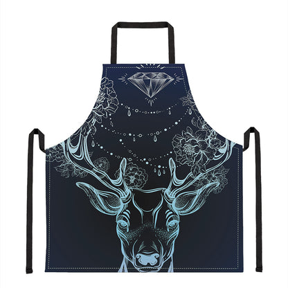 Bohemian Spiritual Deer Print Apron