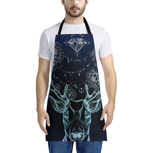 Bohemian Spiritual Deer Print Apron