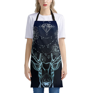 Bohemian Spiritual Deer Print Apron