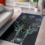 Bohemian Spiritual Deer Print Area Rug