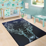 Bohemian Spiritual Deer Print Area Rug