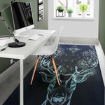Bohemian Spiritual Deer Print Area Rug