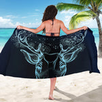 Bohemian Spiritual Deer Print Beach Sarong Wrap