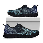 Bohemian Spiritual Deer Print Black Sneakers