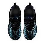 Bohemian Spiritual Deer Print Black Sneakers