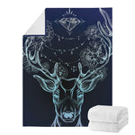 Bohemian Spiritual Deer Print Blanket