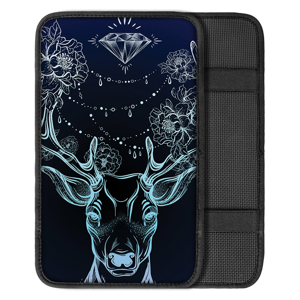 Bohemian Spiritual Deer Print Car Center Console Cover