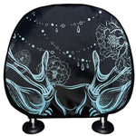 Bohemian Spiritual Deer Print Car Headrest Covers
