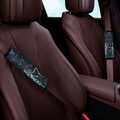 Bohemian Spiritual Deer Print Car Seat Belt Covers