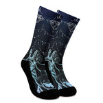 Bohemian Spiritual Deer Print Crew Socks