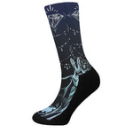 Bohemian Spiritual Deer Print Crew Socks