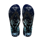 Bohemian Spiritual Deer Print Flip Flops