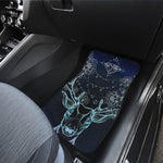 Bohemian Spiritual Deer Print Front and Back Car Floor Mats